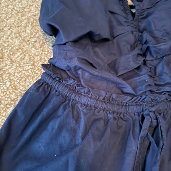 Elegant Navy Halter Top - Picture 3 of 4